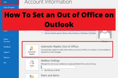 How To Set an Out of Office on Outlook