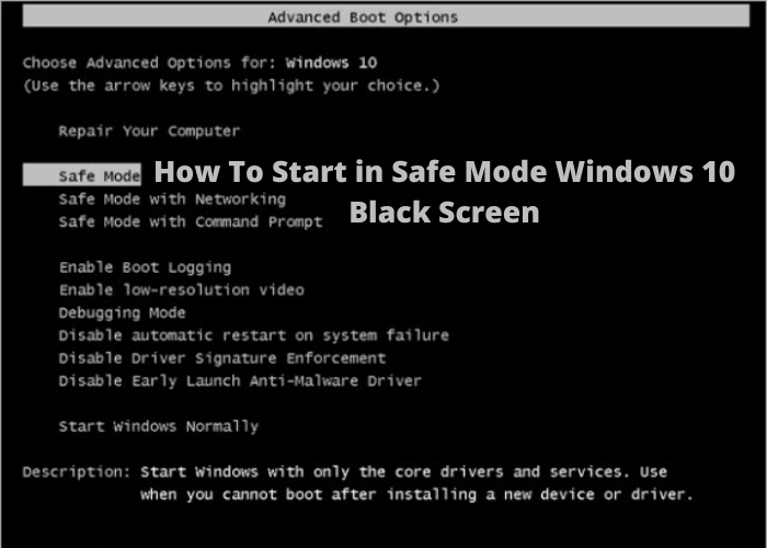 How To Start in Safe Mode Windows 10 Black Screen Coindexnews