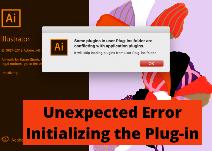 Unexpected Error Initializing the Plug-in